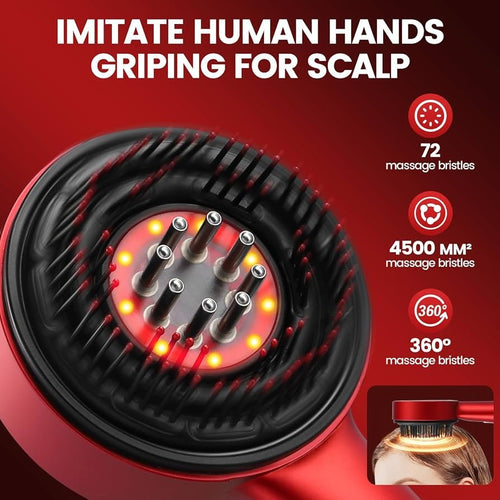 Scalp Massager With Red Light. - Orhan Tech Store